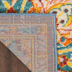 Nourison Transitional Persian Rectangle Area Rug Passion Navy Multicolor PSN22 Made In Turkey