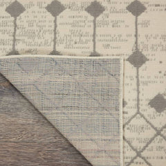 Nourison Bohemian Moroccan Rectangle Area Rug Grafix Ivory Grey GRF37 Made In Turkey