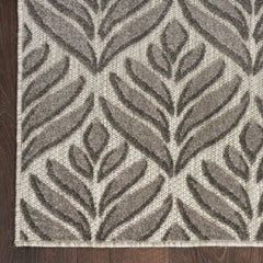 Nourison Minimalist Nature Rectangle Area Rug Aloha Charcoal ALH35 Made In Turkey