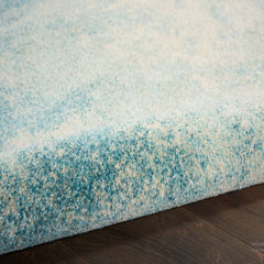 Nourison Modern Abstract Rectangle Area Rug Passion Navy Light Blue PSN10 Made In Turkey