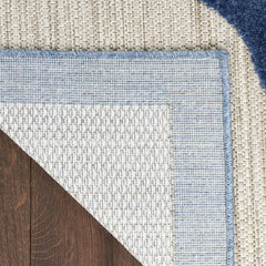 Nourison Sophisticated Floral Rectangle Area Rug Aloha Blue ALH33 Made In Turkey