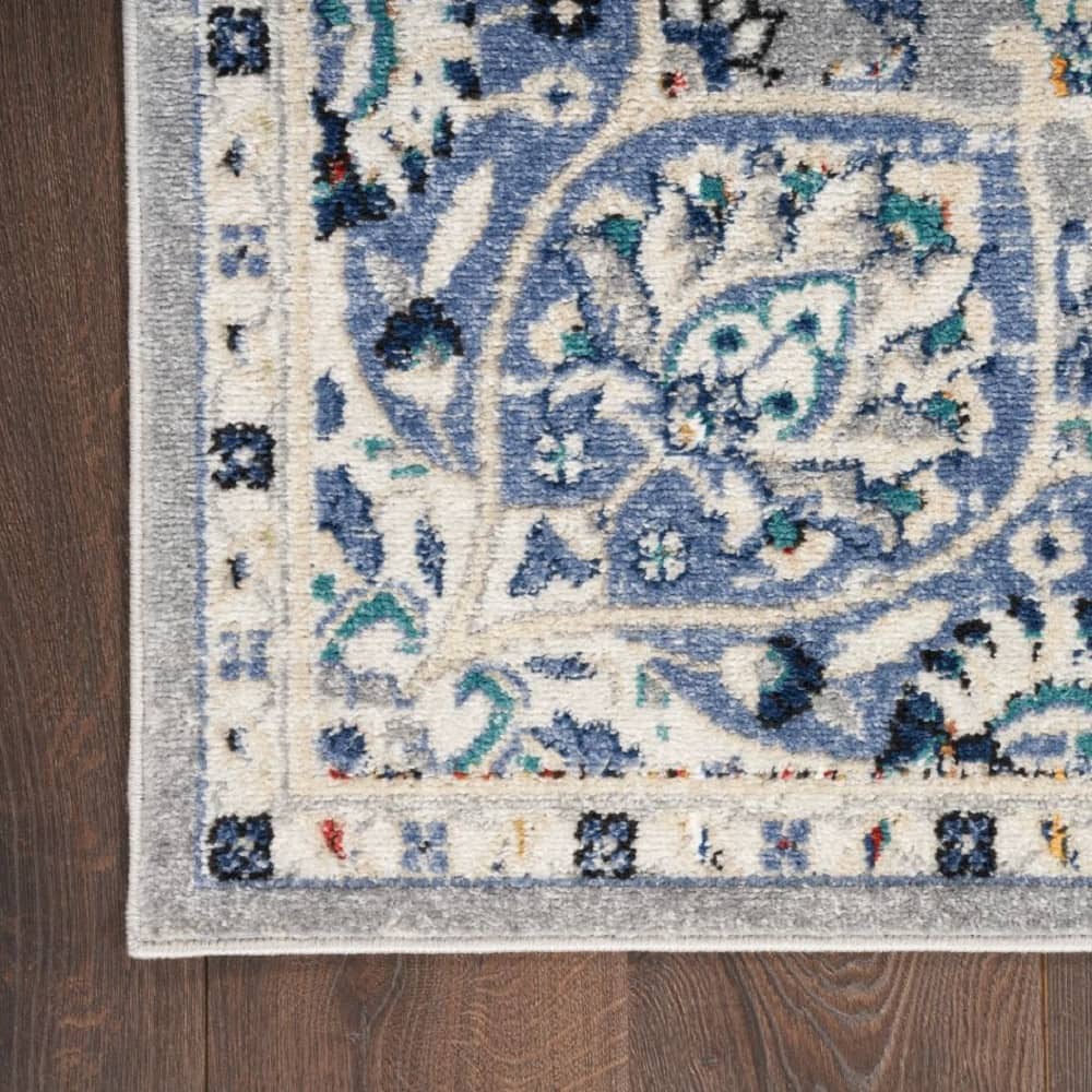 Nourison Transitional Persian Rectangle Area Rug Passion Grey Beige PSN22 Made In Turkey