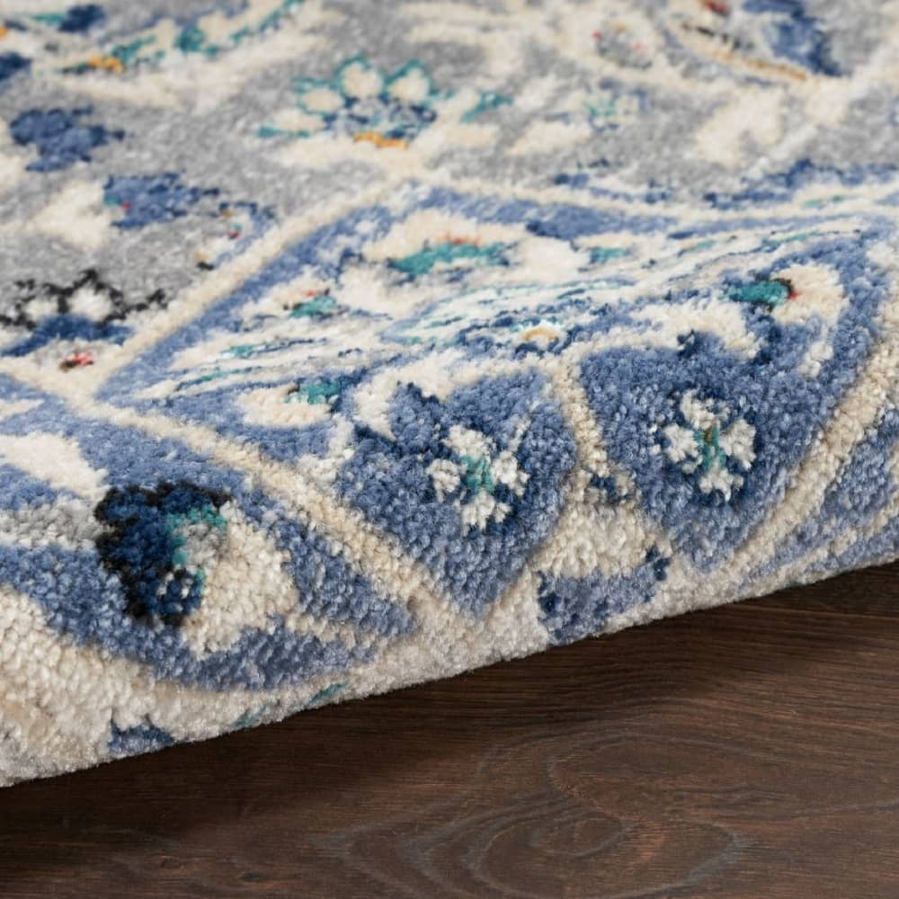 Nourison Transitional Persian Rectangle Area Rug Passion Grey Beige PSN22 Made In Turkey