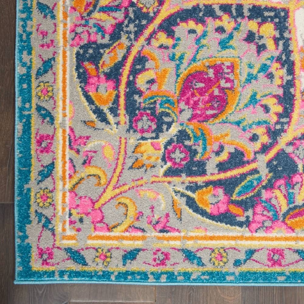 Nourison Transitional Persian Rectangle Area Rug Passion Ivory Multicolor PSN22 Made In Turkey