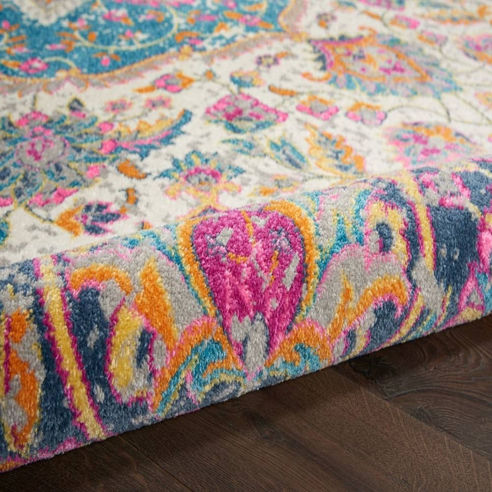 Nourison Transitional Persian Rectangle Area Rug Passion Ivory Multicolor PSN22 Made In Turkey