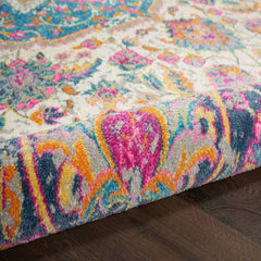 Nourison Transitional Persian Rectangle Area Rug Passion Ivory Multicolor PSN22 Made In Turkey