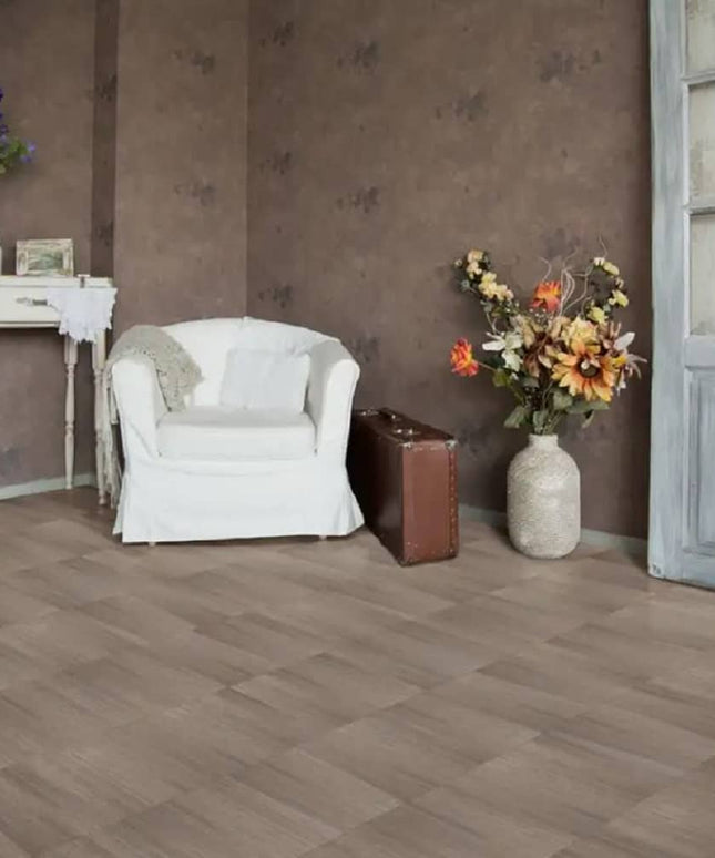 Perfection Classic Wood Pattern Luxury Vinyl Tile Floating Floors  Driftwood Room