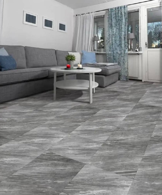 Perfection Gemstone Stone Look Luxury Vinyl Tile Floating Floors Border Opal Room