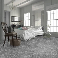 Perfection Gemstone Stone Look Luxury Vinyl Tile Floating Floors Gray Marble Room
