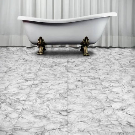 Perfection Gemstone Stone Look Luxury Vinyl Tile Floating Floors White Marble Room