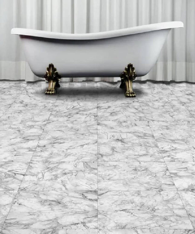 Perfection Gemstone Stone Look Luxury Vinyl Tile Floating Floors White Marble Room