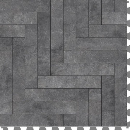 Perfection Master Mosaic Patterns Luxury Vinyl Tile Floating Floors  Blackstone