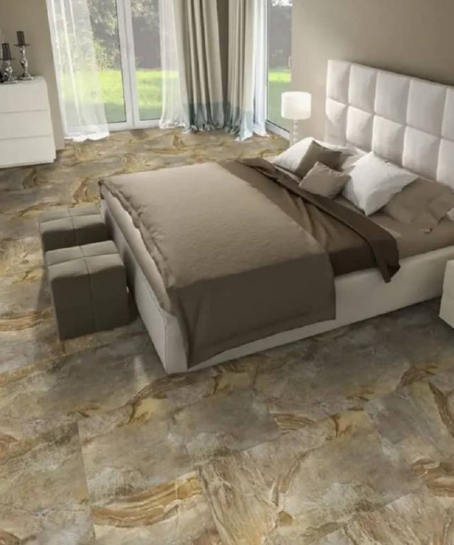 Perfection Stone Creek Luxury Vinyl Tile Floating Floors Canyon Stone Room