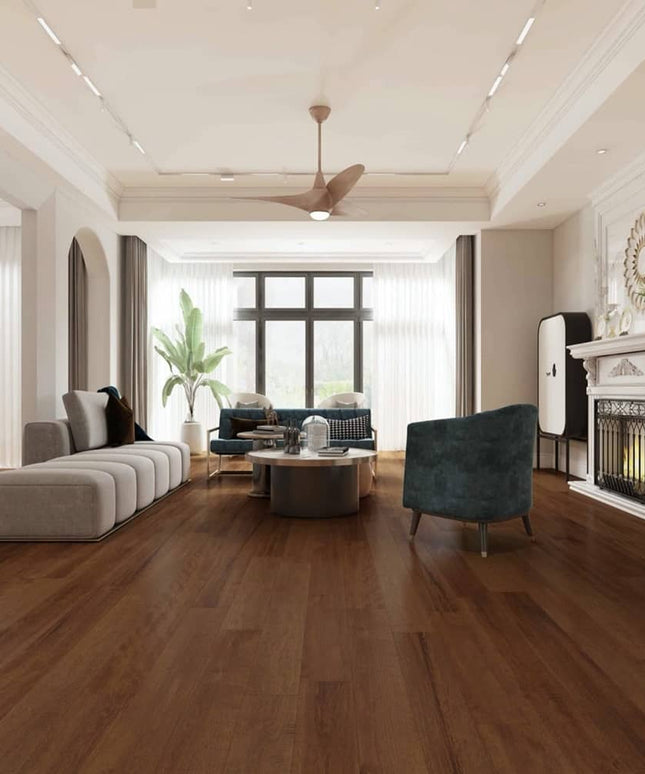 Sonoma Birch Solid Hardwood Floor Hand Scraped - Goldensand Room