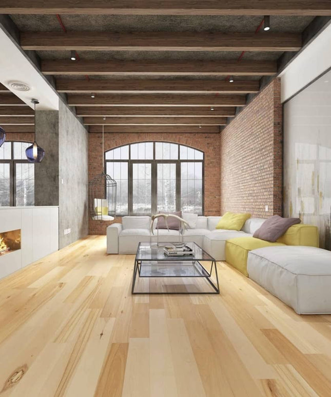 Sonoma Birch Solid Hardwood Floor Hand Scraped - Natural Room
