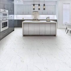 StoneCast LVP Waterproof Monumental Honed Carrara 570106 Room