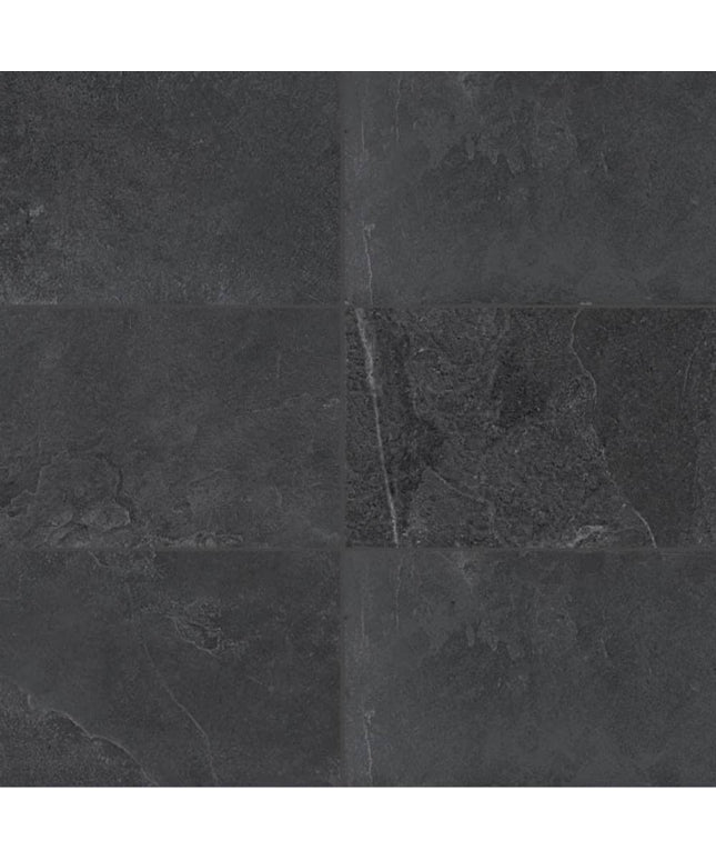 Surface Art Absolute Slate Porcelain Tile Floor Black Made in the USA