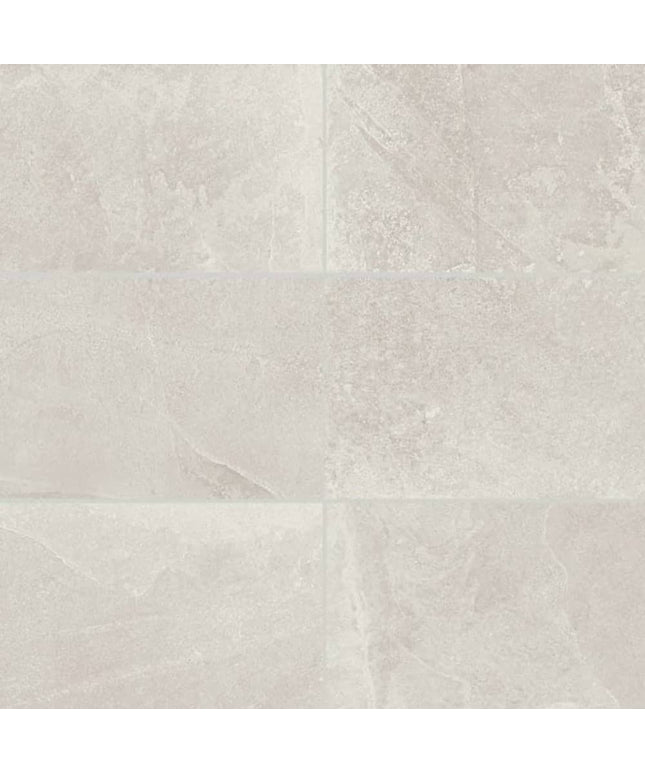 Surface Art Absolute Slate Porcelain Tile Floor White Made in the USA