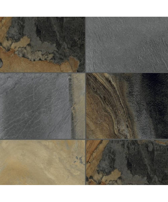 Surface Art Yellowstone Slate Porcelain Tile Floor Polychrome Made in Italy