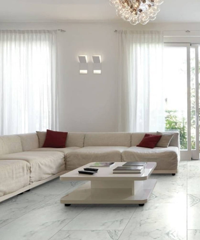 Surface Art Carrara Elite Artistic Marble Porcelain Tile Floor Natural Made in Spain