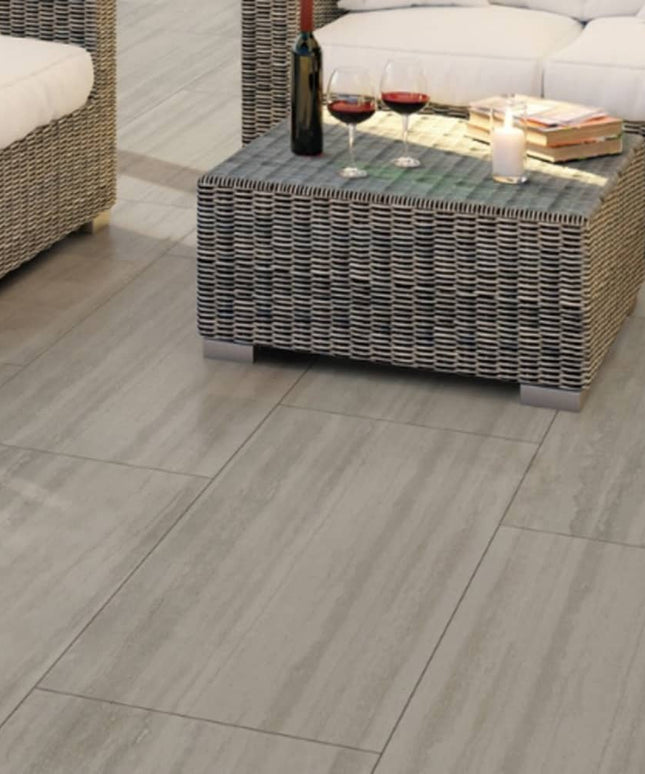 Surface Art Como Artistic Travertine Porcelain Tile Floor Candido Vein Made in Italy
