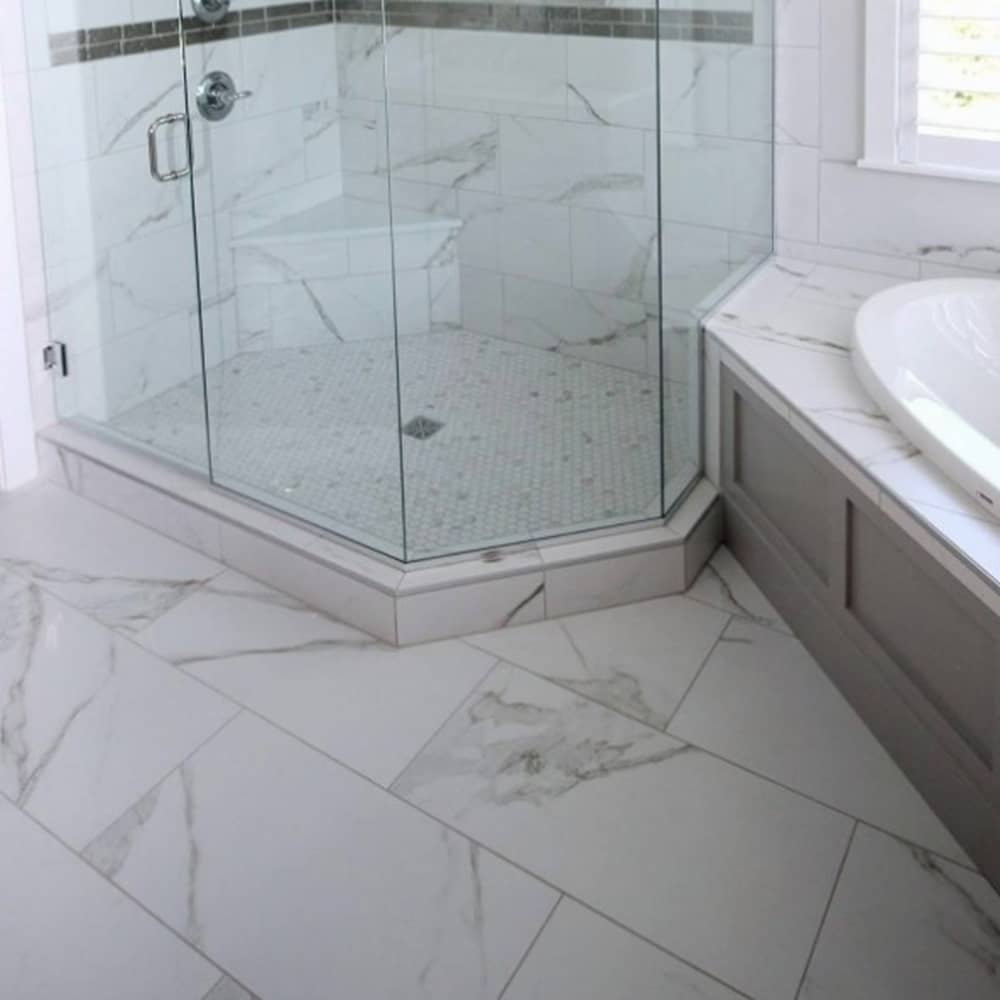 Surface Art Di Pietra Porcelain Tile Floor Honed Statuario Made in Italy