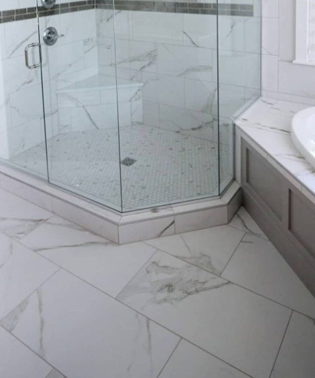 Surface Art Di Pietra Porcelain Tile Floor Honed Statuario Made in Italy