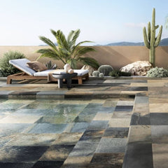 Surface Art Yellowstone Slate Porcelain Tile Floor Polychrome Made in Italy