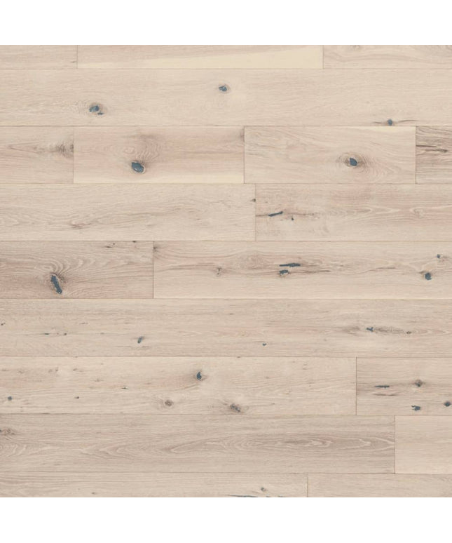 Brushed Patina White Oak Engineered Hardwood Floor Wide Plank Ginger BPOAW7GIN