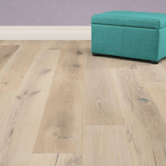 Brushed Patina White Oak Engineered Hardwood Floor Wide Plank Ginger BPOAW7GIN