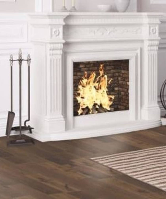 TrueTouch Rustic Charm Engineered Hickory Wire Brushed Floor Earthen TT300 Room