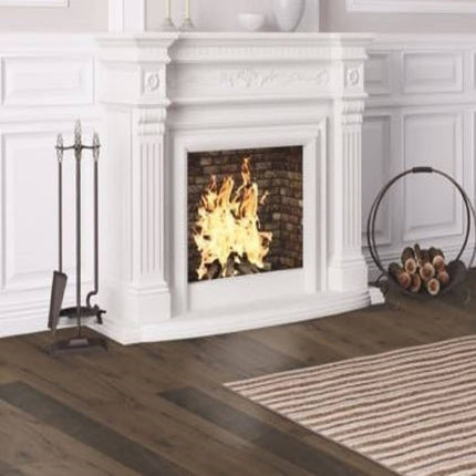 TrueTouch Rustic Charm Engineered Hickory Wire Brushed Floor Fossil  TT301 Room