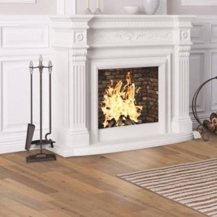 TrueTouch Rustic Charm Engineered Hickory Wire Brushed Floor Parchment TT302 Room
