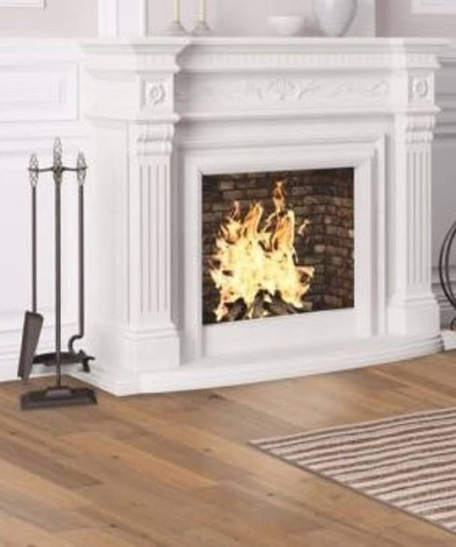 TrueTouch Rustic Charm Engineered Hickory Wire Brushed Floor Parchment TT302 Room