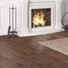 TrueTouch Rustic Charm Engineered Hickory Wire Brushed Floor Tobacco Brown TT303 Room
