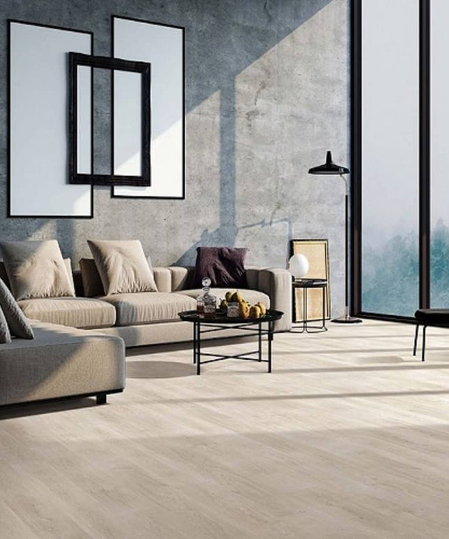 Woodlane Laminate Floor Radiant Heat Regatta Platinum Blonde 303003 Room
