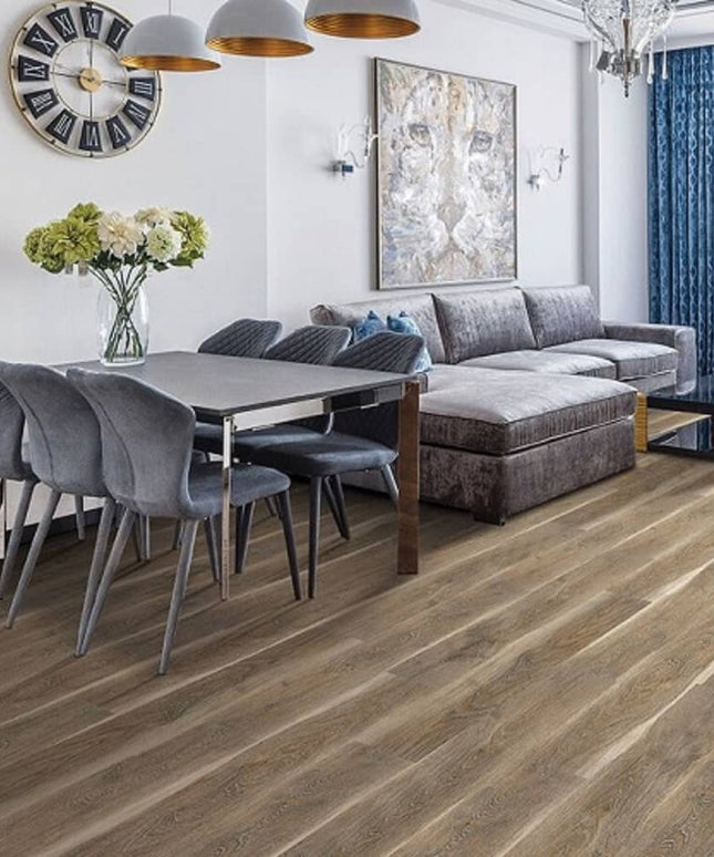 Woodlane Laminate Floor Radiant Heat Water's Edge Urban Oak 301006 Room